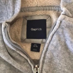 EUC Grey velour hoodie